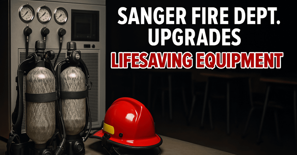 Sanger Fire Department to Upgrade Breathing Equipment for Emergency Safety Sanger Fire Department to Upgrade Breathing Equipment for Emergency Safety