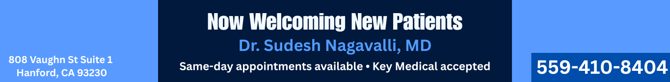 Dr. Sudesh Nagavalli, MD – Now welcoming new patients in Hanford, CA. Same-day appointments available. Key Medical accepted.