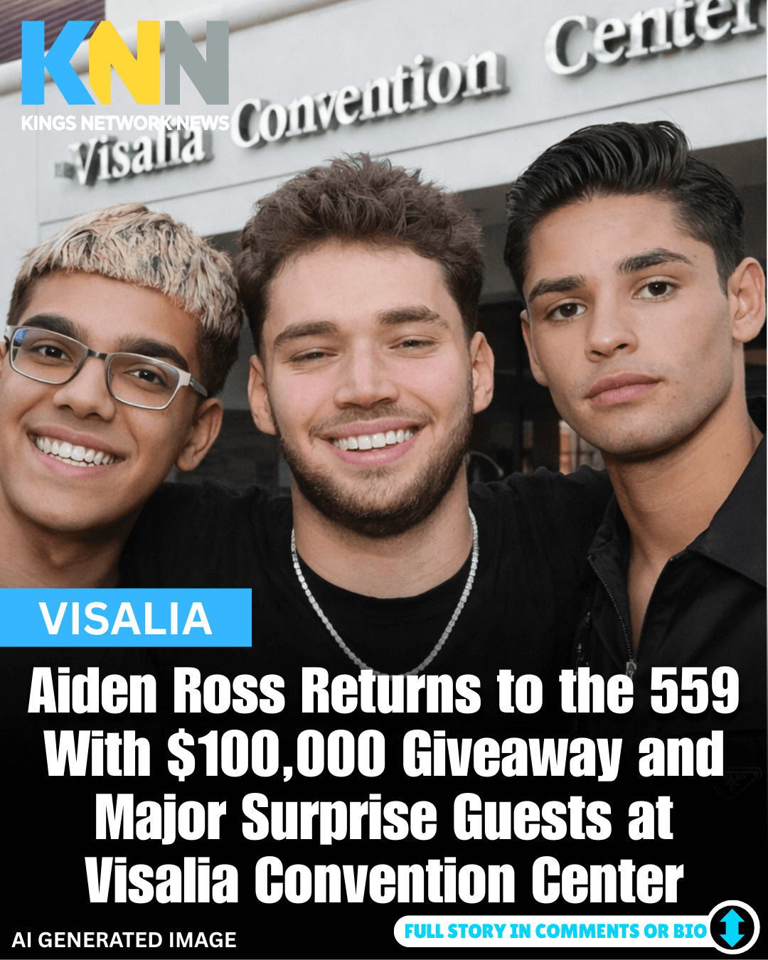 Aiden Ross Returns to the 559 With $100,000 Giveaway and Major Surprise Guests at Visalia Convention Center Aiden Ross Returns to the 559 With $100,000 Giveaway and Major Surprise Guests at Visalia Convention Center