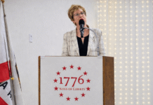 Stacy Korsgaden Speaks in Hanford While Campaigning for California Insurance Commissioner