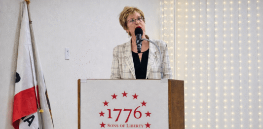 Stacy Korsgaden Speaks in Hanford While Campaigning for California Insurance Commissioner Stacy Korsgaden Speaks in Hanford While Campaigning for California Insurance Commissioner