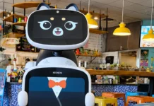 Aloha Express Introduces Kitty Robot Server in Visalia - Kitty robot server