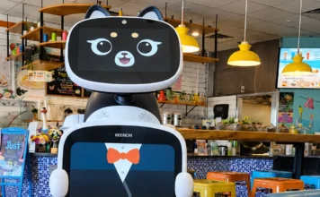 Aloha Express Introduces Kitty Robot Server in Visalia - Kitty robot server