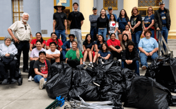 Hanford Youth and Rotarians Team Up for Downtown Cleanup, Strengthening Community Ties