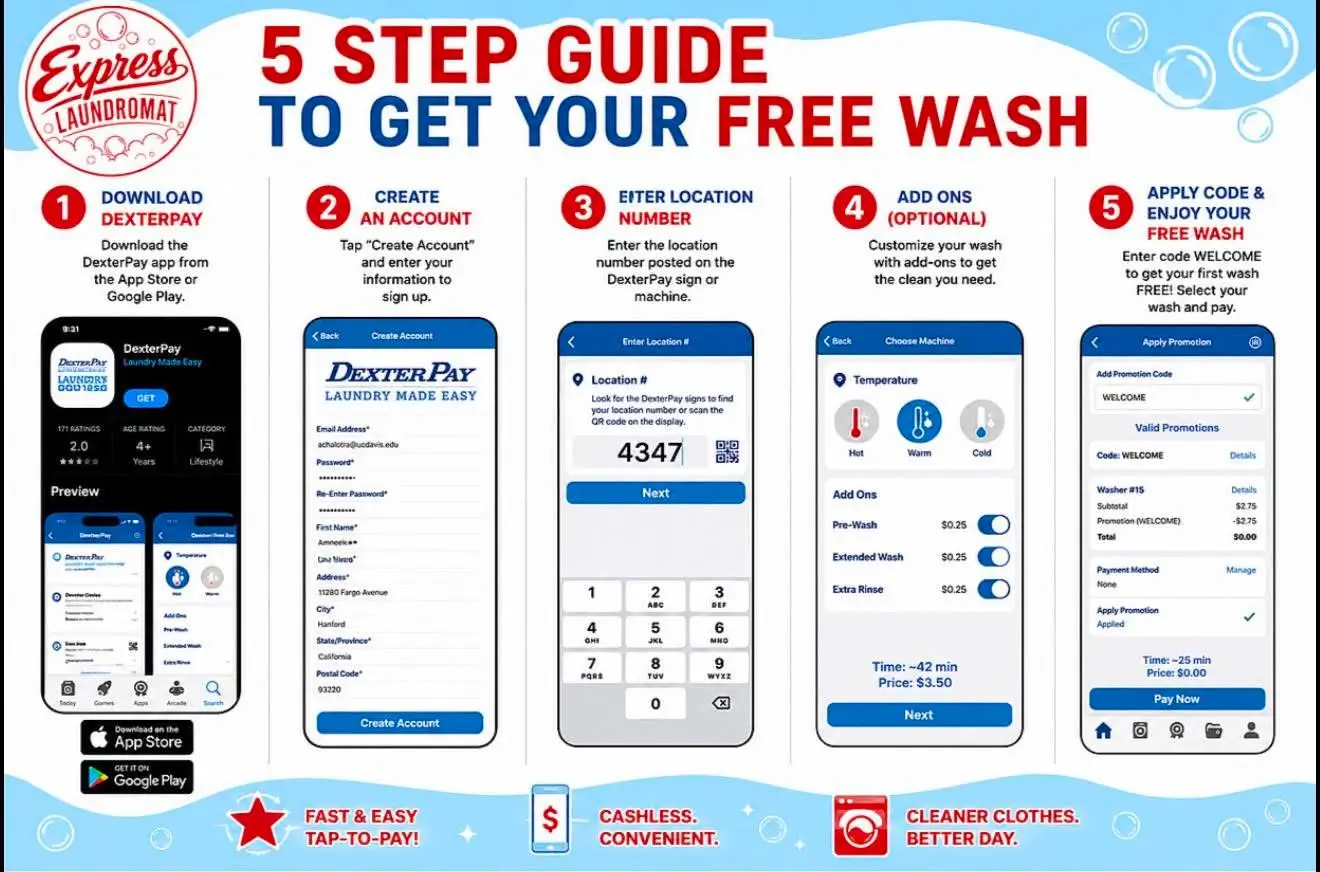Hanford Laundromat Combines Affordable Prices, Free Washes, and a Vision for the Community - Hanford laundromat Hanford Laundromat Combines Affordable Prices, Free Washes, and a Vision for the Community - Hanford laundromat